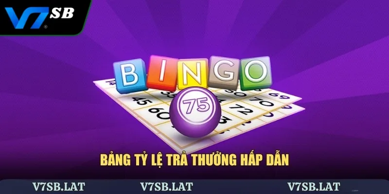 Bảng tỷ lệ trả thưởng hấp dẫn