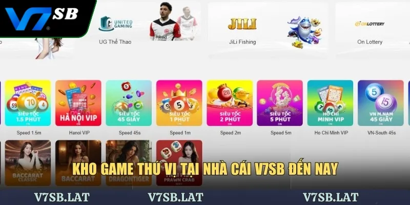 Kho game thú vị tại nhà cái V7SB đến nay